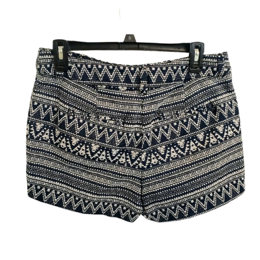 Loft Aztec Shorts Size 2. Blue & Gray White Boho Vacay Resortwear